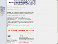 sandsack.info Webseite Vorschau