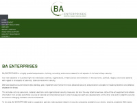 ba-enterprises.com Webseite Vorschau