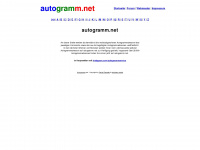autogramm.net Webseite Vorschau