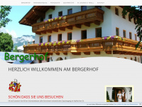 bergerhof.com Webseite Vorschau