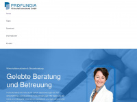profundia.net Webseite Vorschau