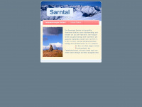 sarntal.net Webseite Vorschau
