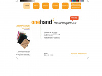 onehand.biz Webseite Vorschau