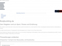bodybuilding.de Webseite Vorschau