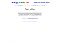 autogramme.net Webseite Vorschau