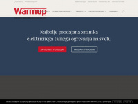 warmup.si Webseite Vorschau