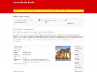 hotelguideberlin.de Webseite Vorschau