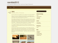 namibia2012.wordpress.com Webseite Vorschau