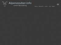 alpenzauber.info Webseite Vorschau