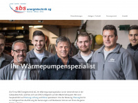 sbs-energie.ch Webseite Vorschau