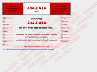 axa-data.com Webseite Vorschau