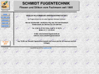 schmidt-fugentechnik.de Webseite Vorschau