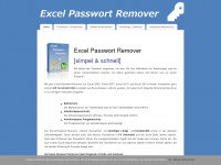 excel-passwort-remover.de Webseite Vorschau
