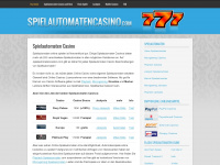 spielautomatencasino.com Webseite Vorschau