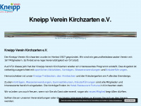kneippverein-kirchzarten.de Webseite Vorschau