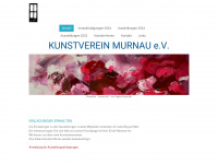 kunstverein-murnau.de Webseite Vorschau