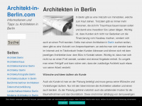 architekt-in-berlin.com Webseite Vorschau