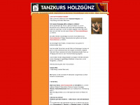 tanzkurs-holzguenz.de Webseite Vorschau