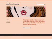 jupiteruntergang.wordpress.com Webseite Vorschau