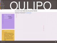 oulipo.net Webseite Vorschau