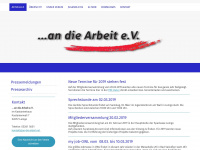 an-die-arbeit.net Webseite Vorschau