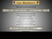 renes-mineralienwelt.de Webseite Vorschau