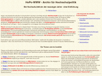 hopo-www.de Webseite Vorschau