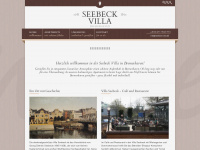 seebeck-villa.de Webseite Vorschau