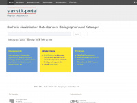 slavistik-portal.de Webseite Vorschau