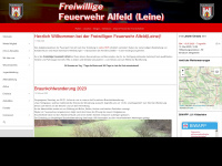 feuerwehr-alfeld.de Webseite Vorschau
