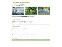 psychotherapie-am-park.de Webseite Vorschau