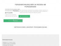 fewo-baer.de Webseite Vorschau