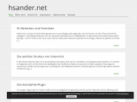 hsander.net Webseite Vorschau