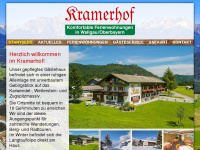 kramerhof.net Webseite Vorschau