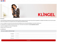 klingel.be Webseite Vorschau