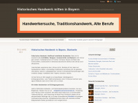 historischeshandwerk.wordpress.com Webseite Vorschau