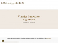 bankzimmerberg.ch Webseite Vorschau