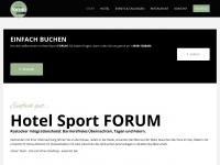 hotel-sportforum.com Webseite Vorschau