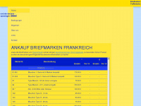 briefmarken.ws Webseite Vorschau