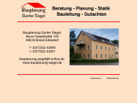 bauplanung-siegel.de Webseite Vorschau