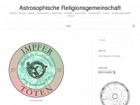 astrosophie.org Webseite Vorschau