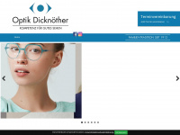 optik-dicknoether.de Webseite Vorschau