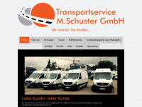 transportservice-schuster.de Webseite Vorschau