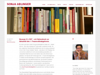 sonja-ablinger.at Webseite Vorschau