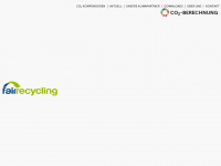 fair-recycling.com Webseite Vorschau