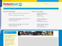 notarztkurs.com Webseite Vorschau