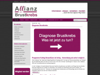 allianz-gegen-brustkrebs.de Webseite Vorschau