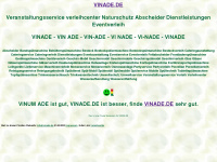 vinade.de Webseite Vorschau