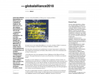 globalalliance2018.wordpress.com Webseite Vorschau