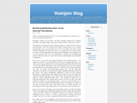 wahljahr09.wordpress.com Webseite Vorschau